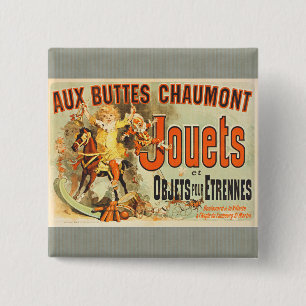 Französisches Spielzeug Joets Friends Vintage Post Button