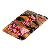 Französisches Sprichwort über Schweine Magnet (Linke Seite)