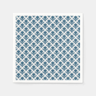 Französisches Tapestry Blau und Weiße Hochzeit Serviette
