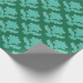 Französisches Tapetenmuster Mintgrün Geschenkpapier (Ecke)
