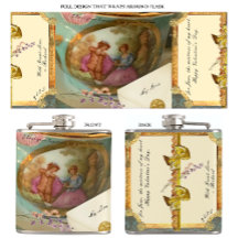 Französisches Teacup Flask Romantisches Geschenk