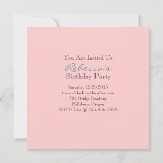 französisches Teekanne marie Einladung (Rückseite)