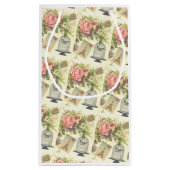 Französisches Thema Vintag Paris Geschenktasche Kleine Geschenktüte (Rückseite)