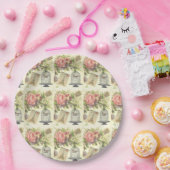 Französisches Thema Vintag Paris Papier Teller (Party)