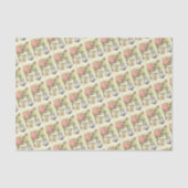 Französisches Thema Vintag Paris Tissue Paper Seidenpapier (Vorderseite)