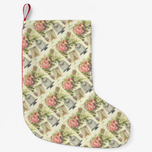 Französisches Thema Vintag Paris Weihnachten Strum Kleiner Weihnachtsstrumpf