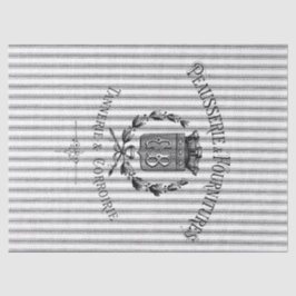 Französisches tickendes Seidenpapier - Schwarzes