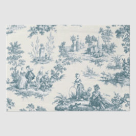 Französisches Toile de jousage green decoupage Seidenpapier
