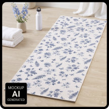 Französisches Toile de Jouy Blaues Muster Chinosei