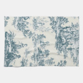 Französisches Toile de jouy sage grün elegant Geschirrtuch (Horizontal)