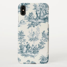 Französisches Toile de jouy sage grün elegant iPhone Hülle