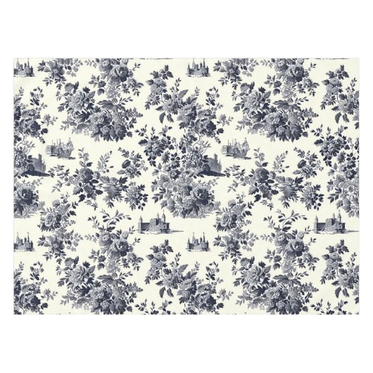 Französisches Toile Floral Muster Tischdecke (Vorderseite (Horizontal))