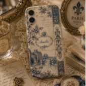 Französisches Toile-Monogramm Case-Mate iPhone Hülle