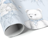 Französisches Toilettenpapier mit Blumenmuster und Geschenkpapier (Rolleneckpunkt)