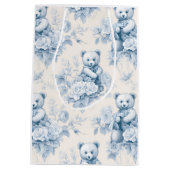 Französisches Toilettenpapier mit Blumenmuster und Mittlere Geschenktüte (Rückseite)