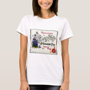 Französisches Veilchenparfüm-Label T-Shirt