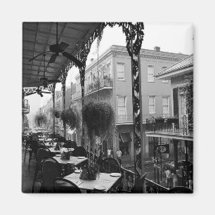 Französisches Viertel-Brunch-Magnet Magnet