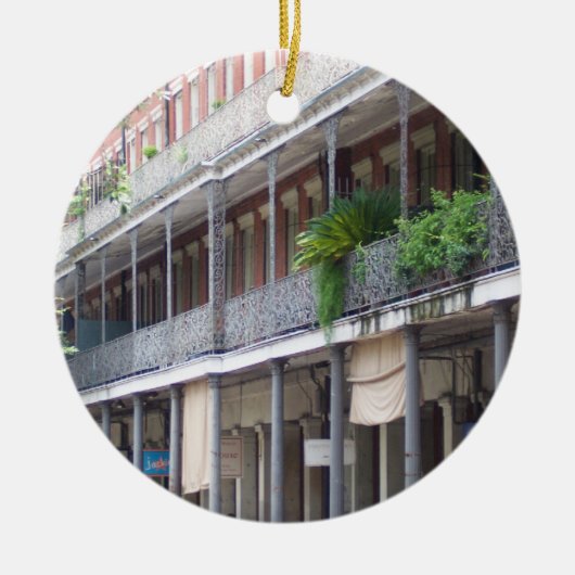 Französisches Viertel Keramik Ornament (Vorne)