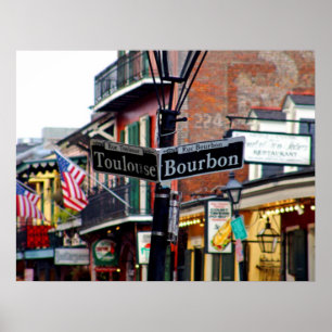 FRANZÖSISCHES VIERTEL NEW ORLEANS POSTER