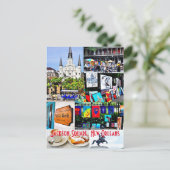 Französisches Viertel, New Orleans Postkarte (Stehend Vorderseite)