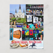 Französisches Viertel, New Orleans Postkarte (Vorderseite)
