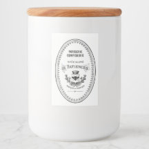 Französisches Vintage-Gebäckshop-Etikett