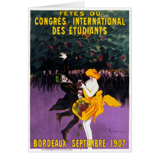 Französisches Vintage Poster 1907 wiederhergestell (Vorne)