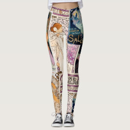 Französisches Vintage Poster Art Collage Personali Leggings