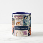 Französisches Vintage Poster Kunstgalerie Personal Tasse (Zentrum)