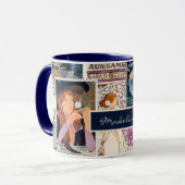 Französisches Vintage Poster Kunstgalerie Personal Tasse (Vorderseite Links)