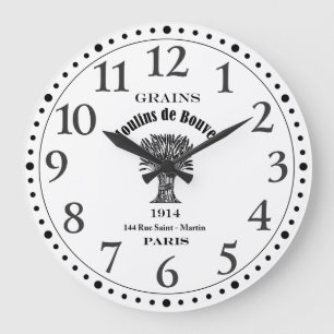 Französisches Vintage-Thema Große Wanduhr