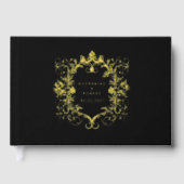 Französisches Vintages Blumenbuch Gästebuch (Vorderseite)