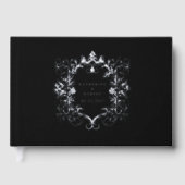 Französisches Vintages Blumenbuch Gästebuch (Vorderseite)