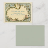 Französisches Vintages Brautparty Begleitkarte (Vorne/Hinten)