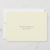 Französisches Vintages kundenspezifisches Einladung (Rückseite)