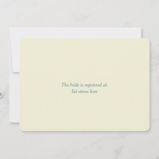 Französisches Vintages kundenspezifisches Einladung (Rückseite)