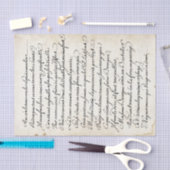 Französisches Vintages Schriftzeichen Seidenpapier (Handwerk)