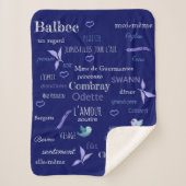 Französisches Vokabular von Proust - Tafel Sherpadecke (Vorderseite)