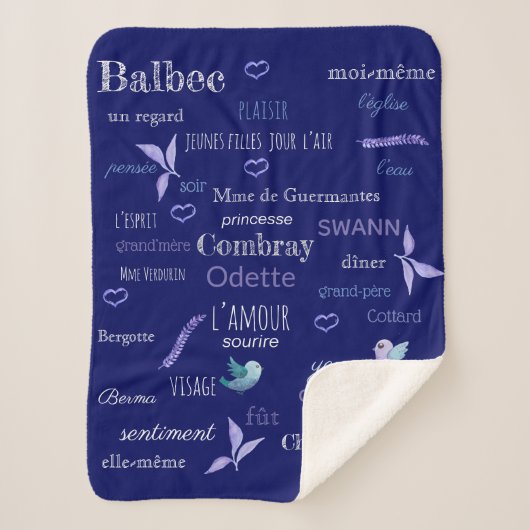 Französisches Vokabular von Proust - Tafel Sherpadecke (Vorderseite)