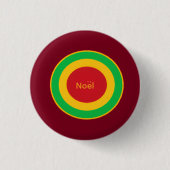 Französisches Weihnachten Button (Vorderseite)