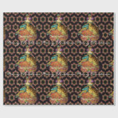 Französisches Weihnachten Geschenkpapier (Flach)