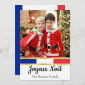 Französisches Weihnachtsgebäck Joyeux Noël Feiertagskarte (Vorne/Hinten)