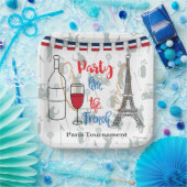 Französisches Weihnachtsthema zum Party Pappteller (Party)