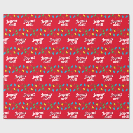 Französisches Weihnachtswackelpapier Geschenkpapier (Flach)