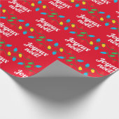 Französisches Weihnachtswackelpapier Geschenkpapier (Ecke)