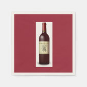 französisches Weinthema / Themenpapier Napkins zum Serviette (Vorderseite)