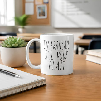 Französischlehrer Auf Französisch Bitte Lustig Kaffeetasse