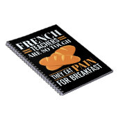 Französischlehrer sind so schwer, dass sie Schmerz Notizblock (Rechte Seite)