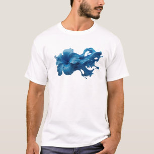 Frappierender ABSTRACTER BLUMEN Modeaufdruck T-Shirt