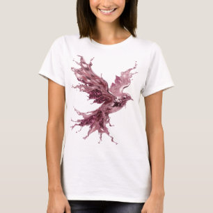 Frappierender Silberner ABSTRACT ART Mode Druck T-Shirt